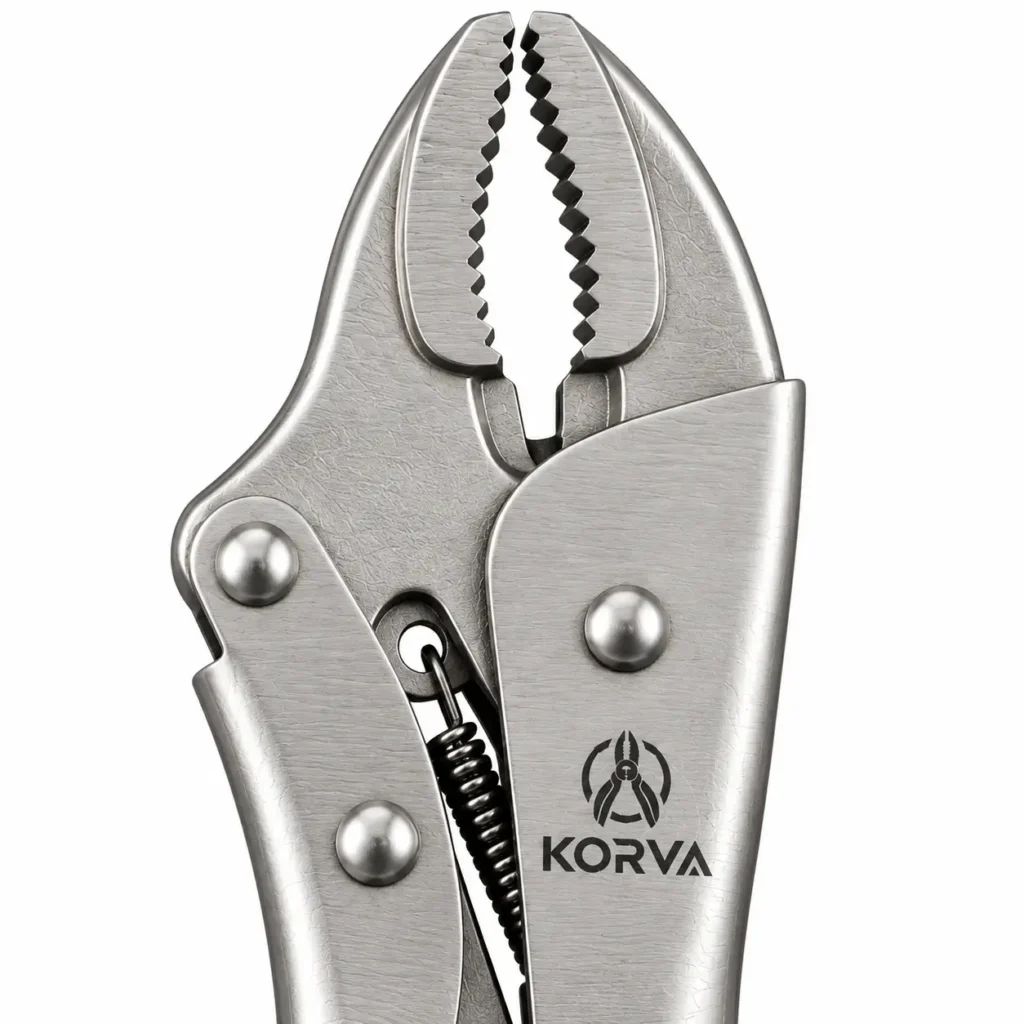 korva curved jaw adjustable locking pliers3
